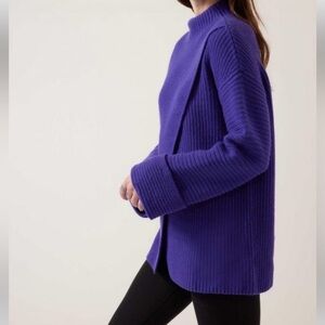 Athleta Azalea Merino Wool/Cashmere Tunic Sweater
